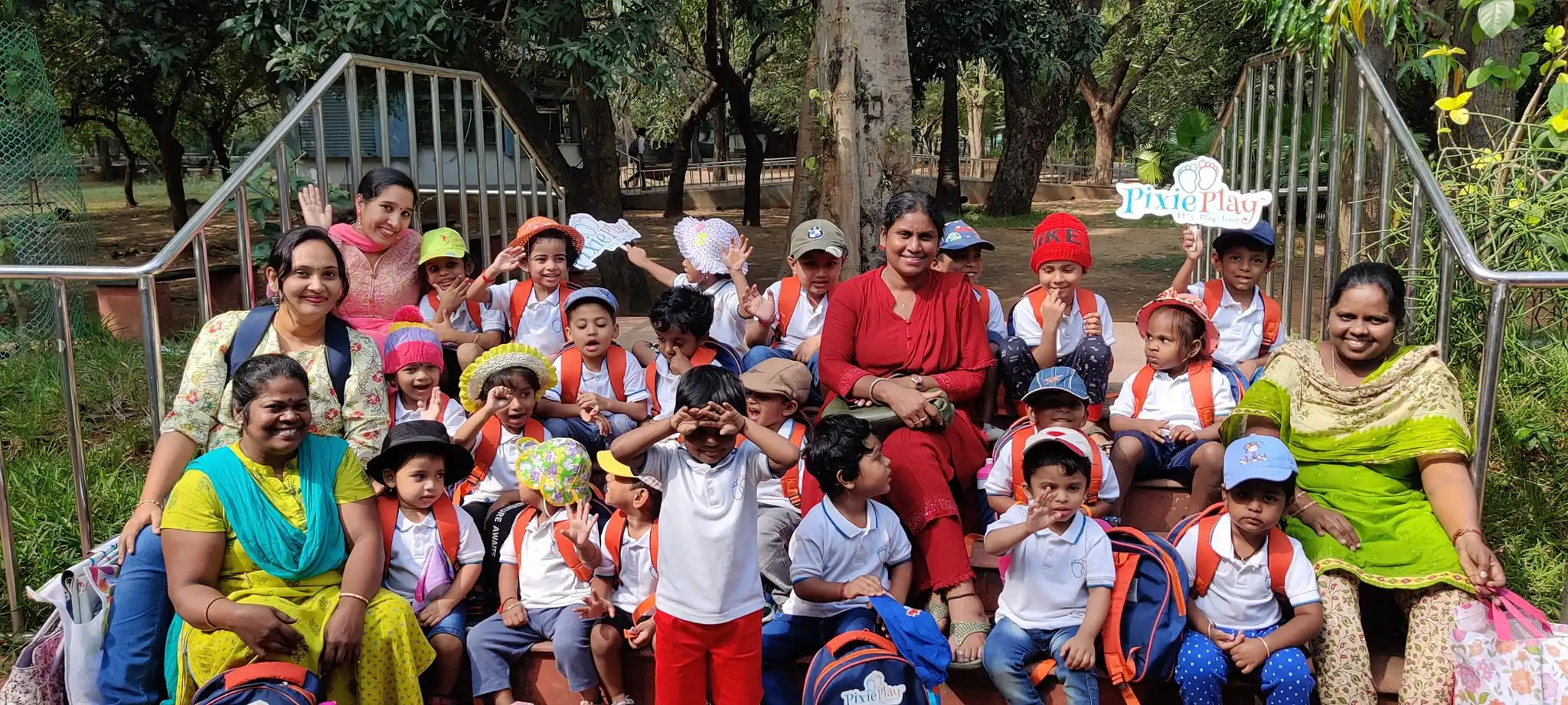 Group photo of Pixie Play kids